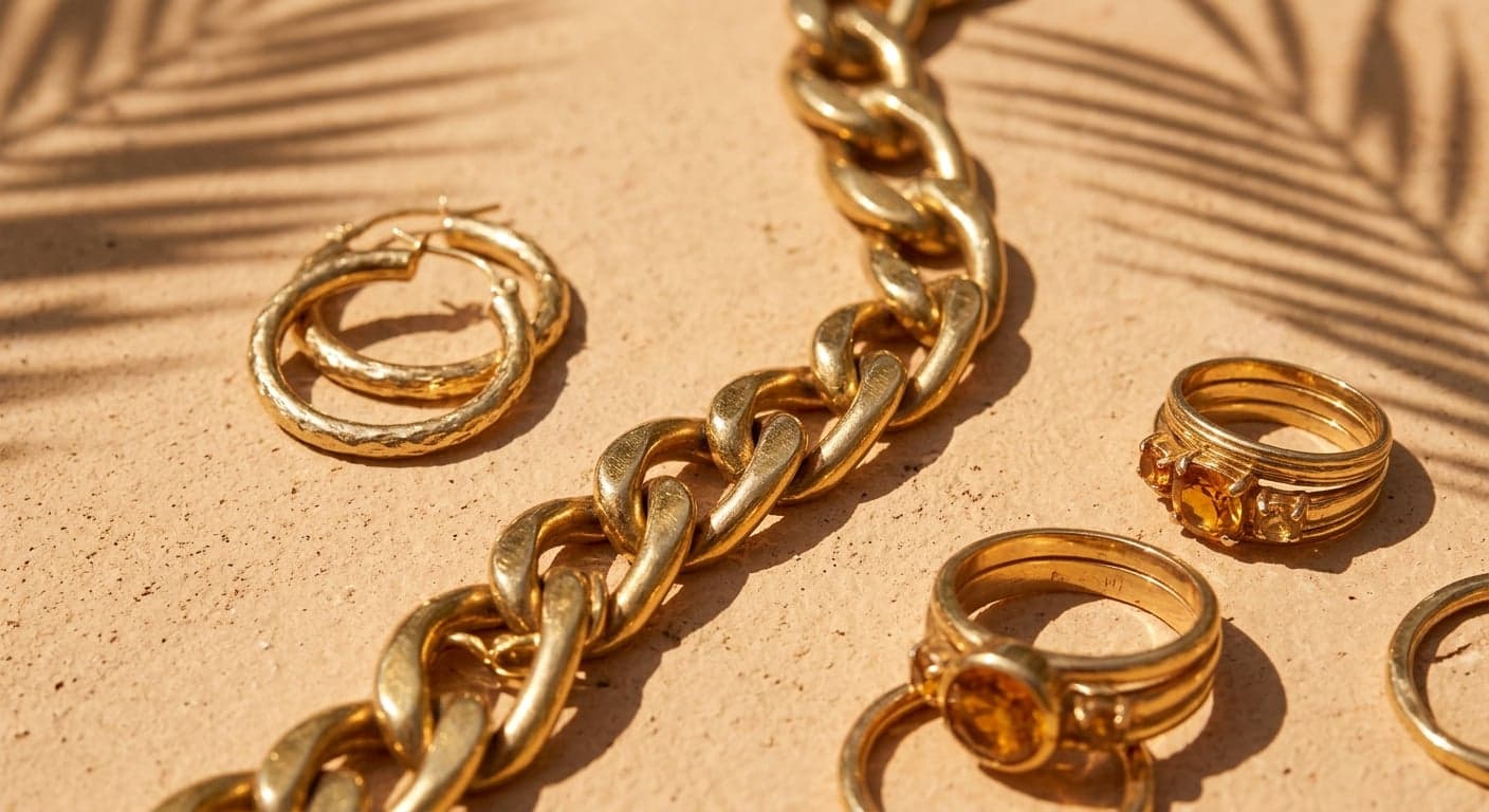 A collection of jewelry