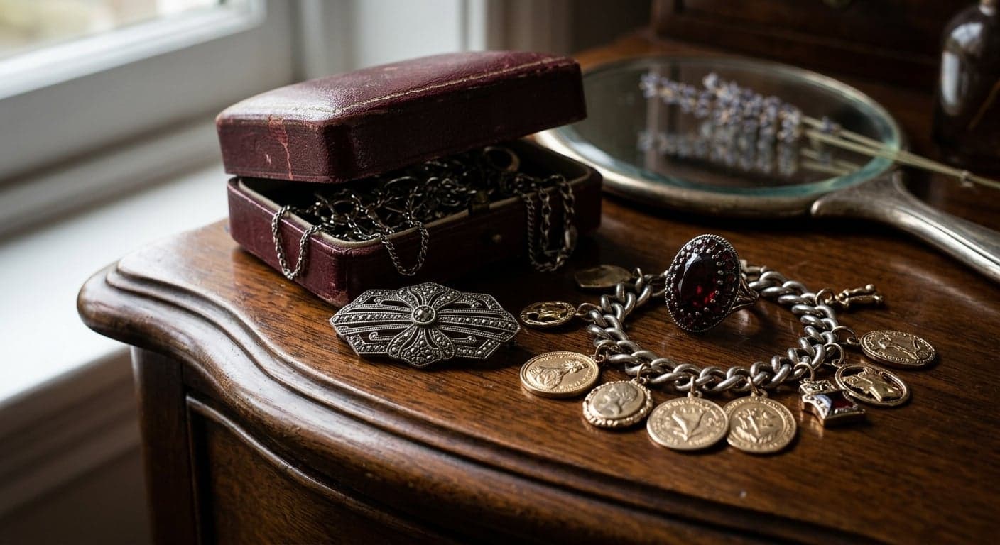 Vintage jewelry pieces with history