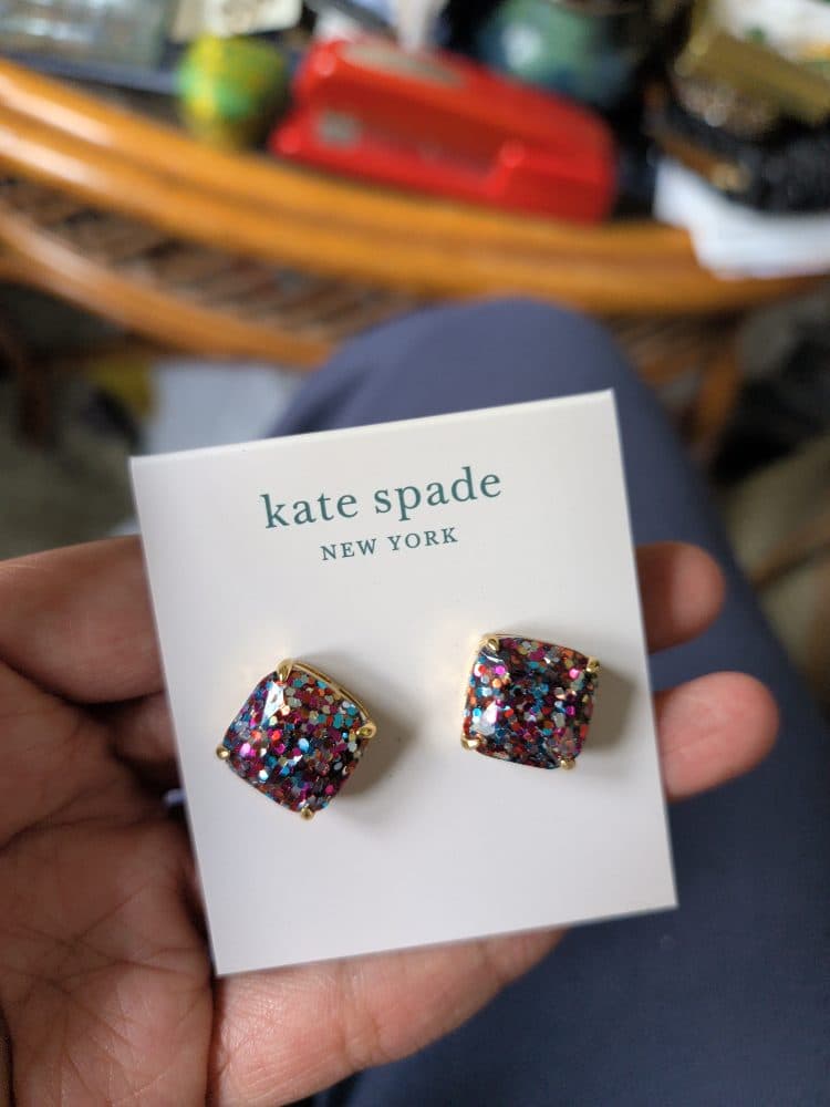 Kate Spade Glitter Stud Earrings - Multicolor