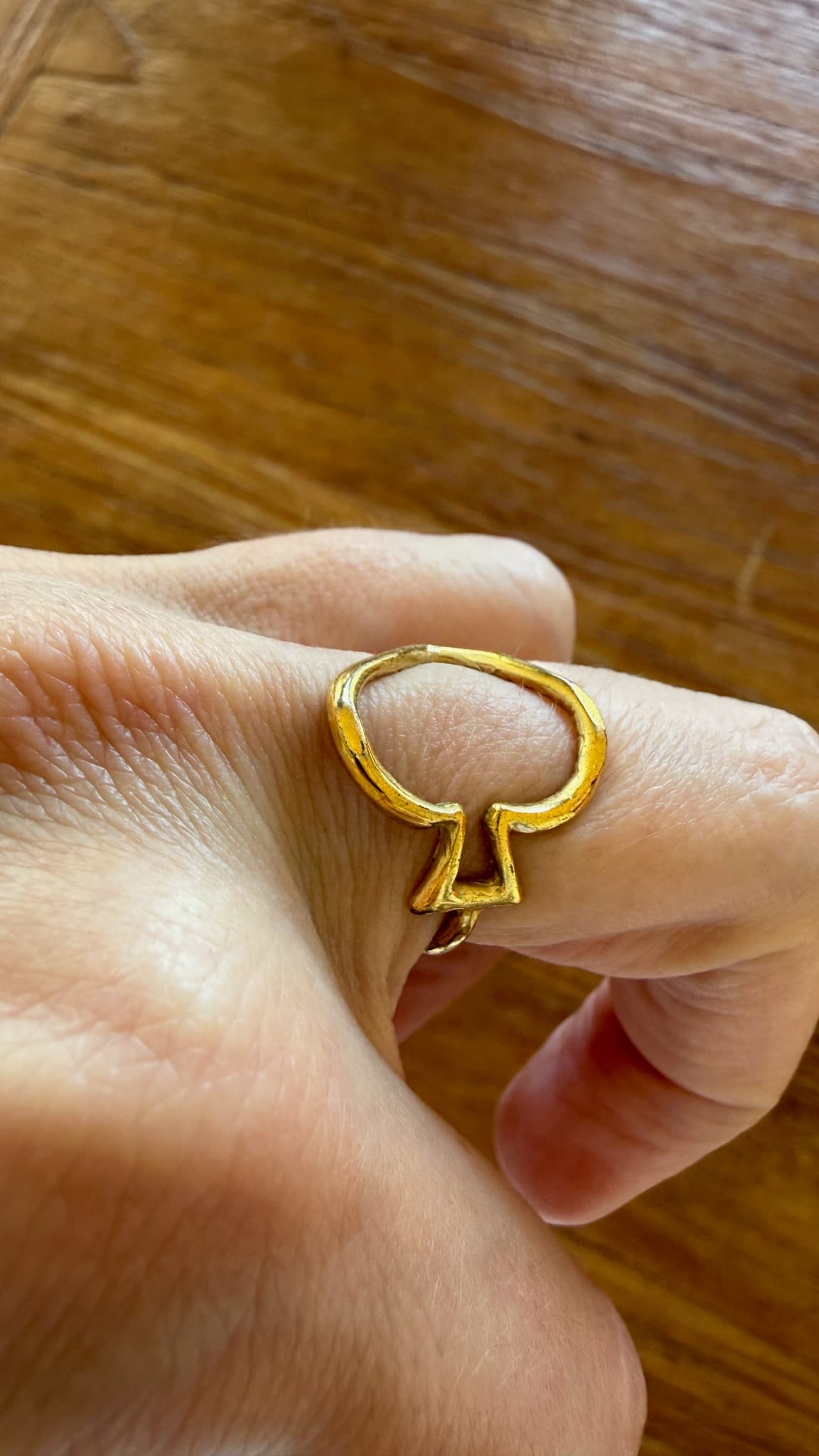 Kate spade Abstract Gold Tone Open Ring - Modern Design