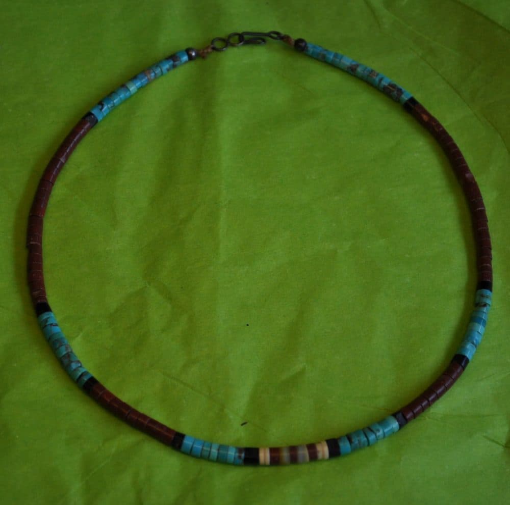 Southwestern Turquoise and Heishi Bead Necklace