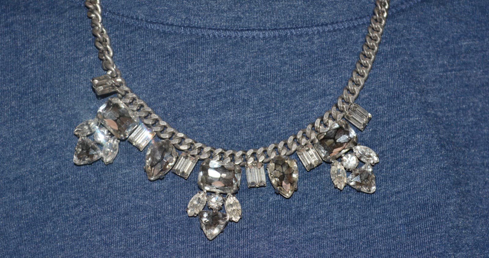 NEW NWT JUICY COUTURE RHINESTONE CRYSTAL couture LA LA necklace JUMBO FUN