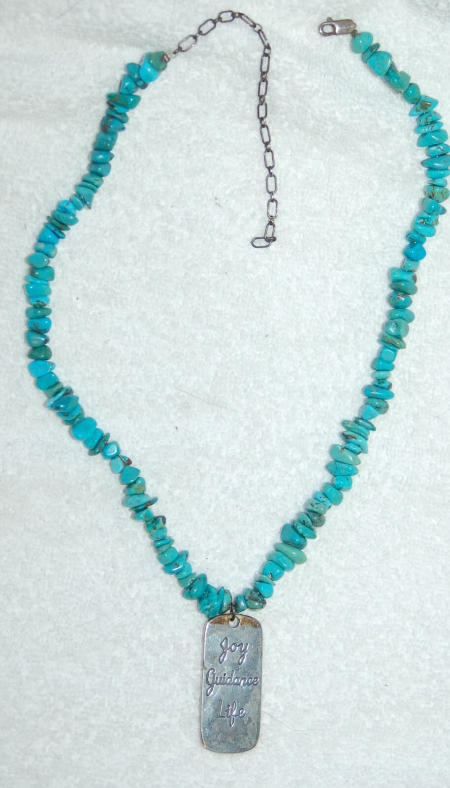 Carolyn Pollack 925 silver turquoise Joy Guidance Life Pendant necklace