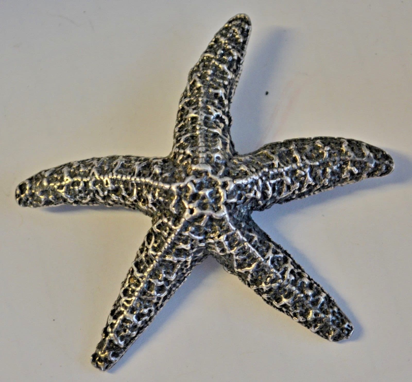 Vintage Rare Starfish silver large Brooch Pin by Zentall signed