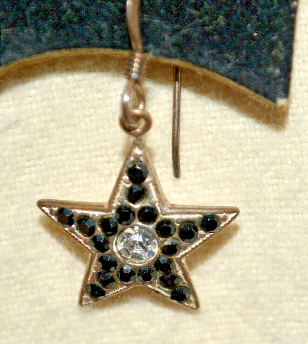 Star Earrings Genuine Crystal 925 Sterling silver delightful