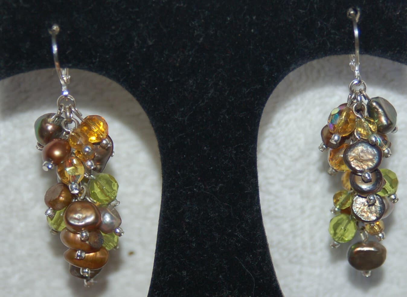 real pearl briolette earrings drop