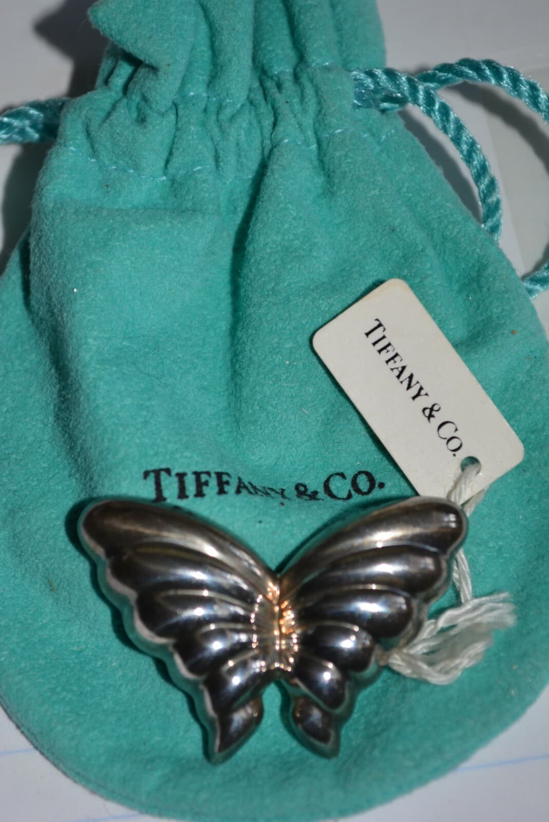 Tiffany & Co. Sterling Silver 925 Angel Wings Butterfly Pin Brooch NWT