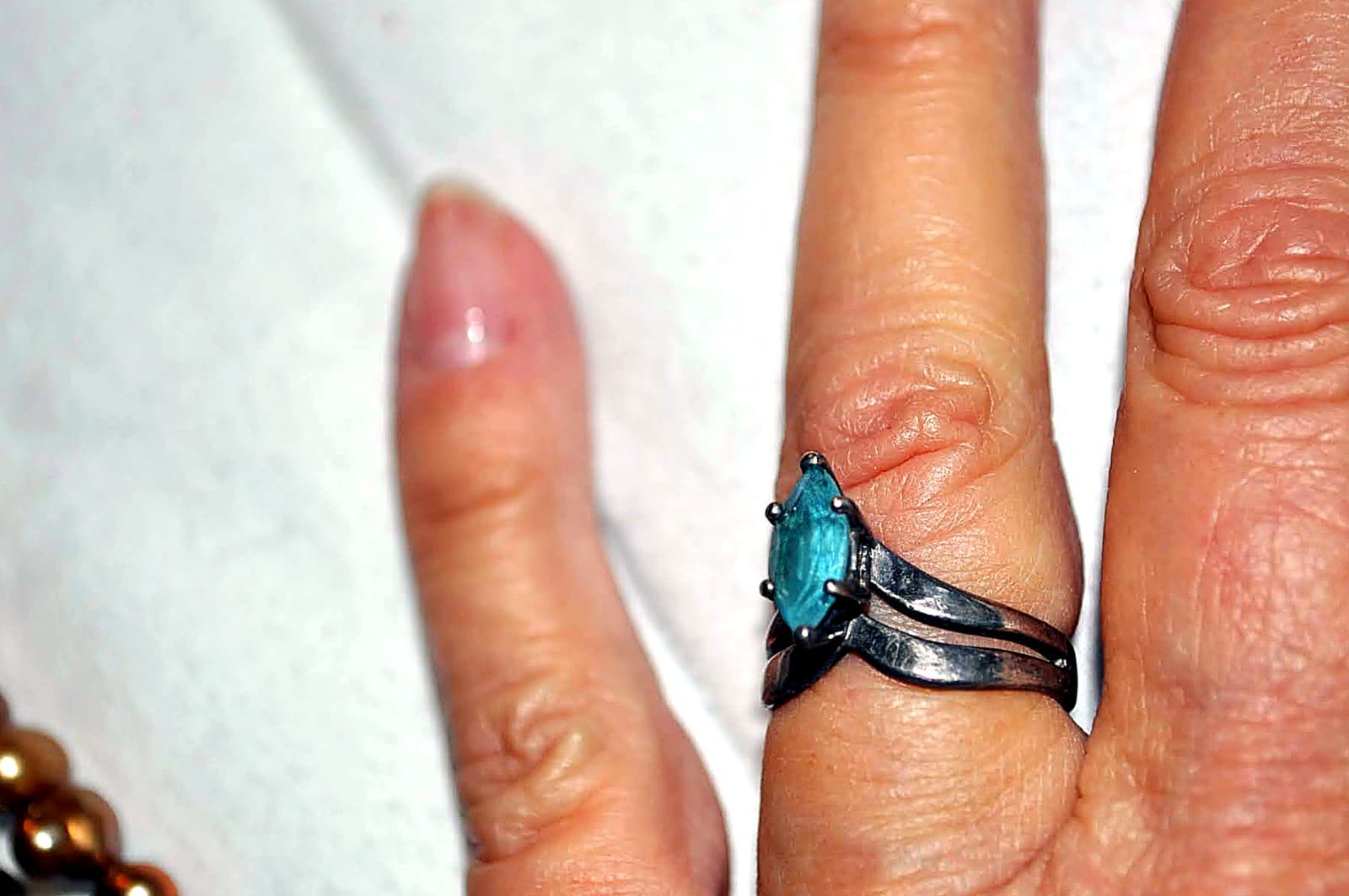 Larimar Marquise Ring, Sterling Silver