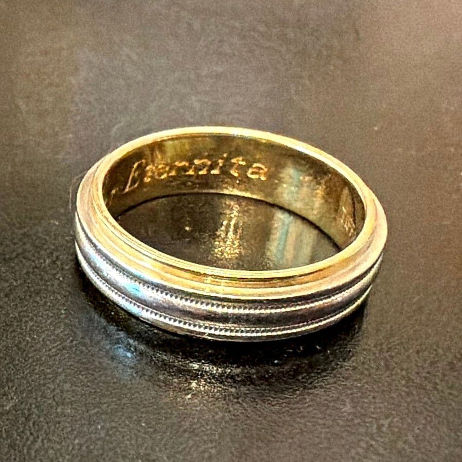 Tiffany & Co. 750 Bi-Metal Band Ring