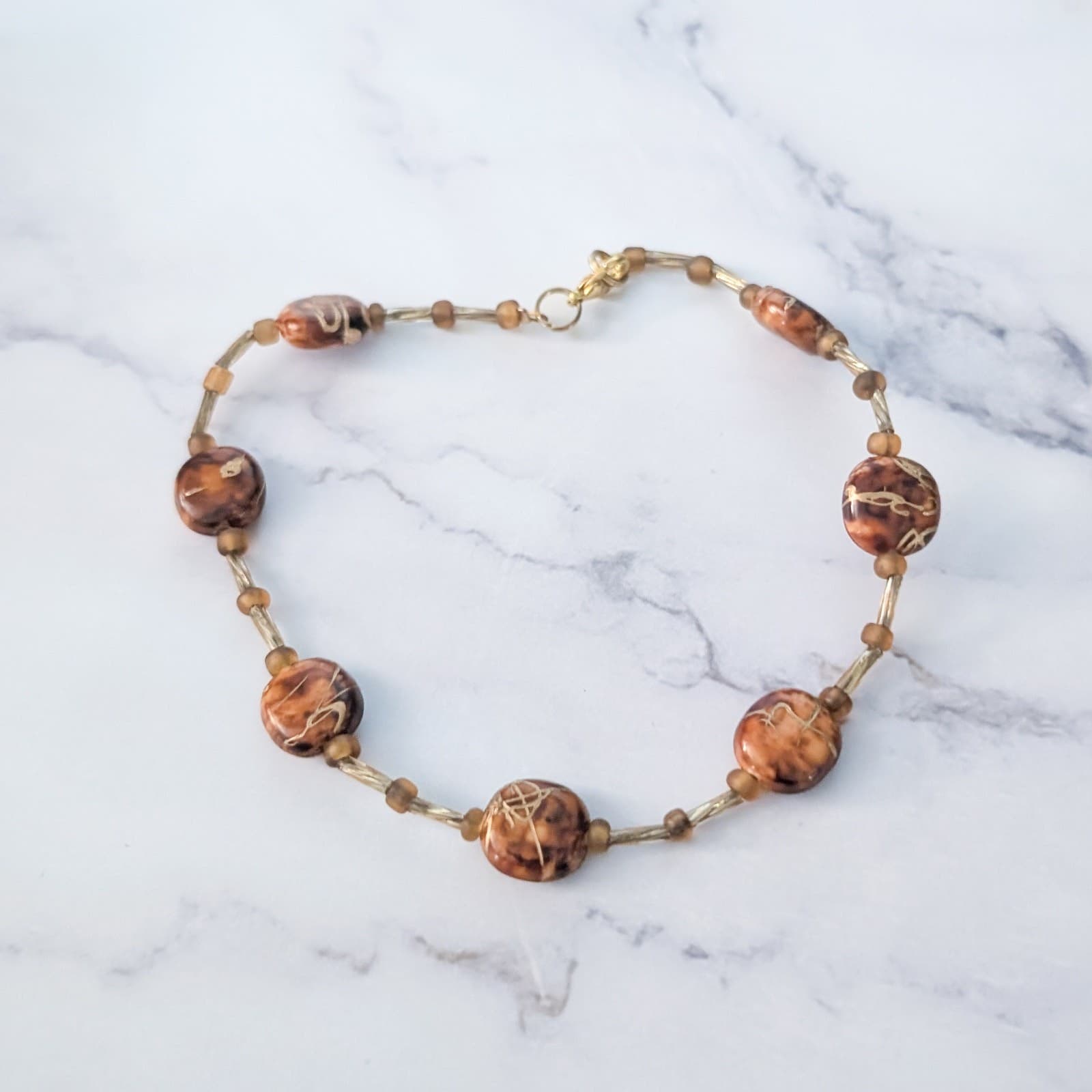 Vintage Anklet or Large Bracelet - 10.5"