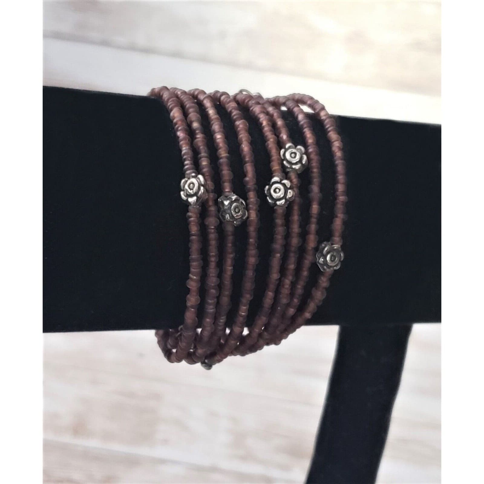 Vintage Wrap Bracelet with Flower Details Vintage Bracelet