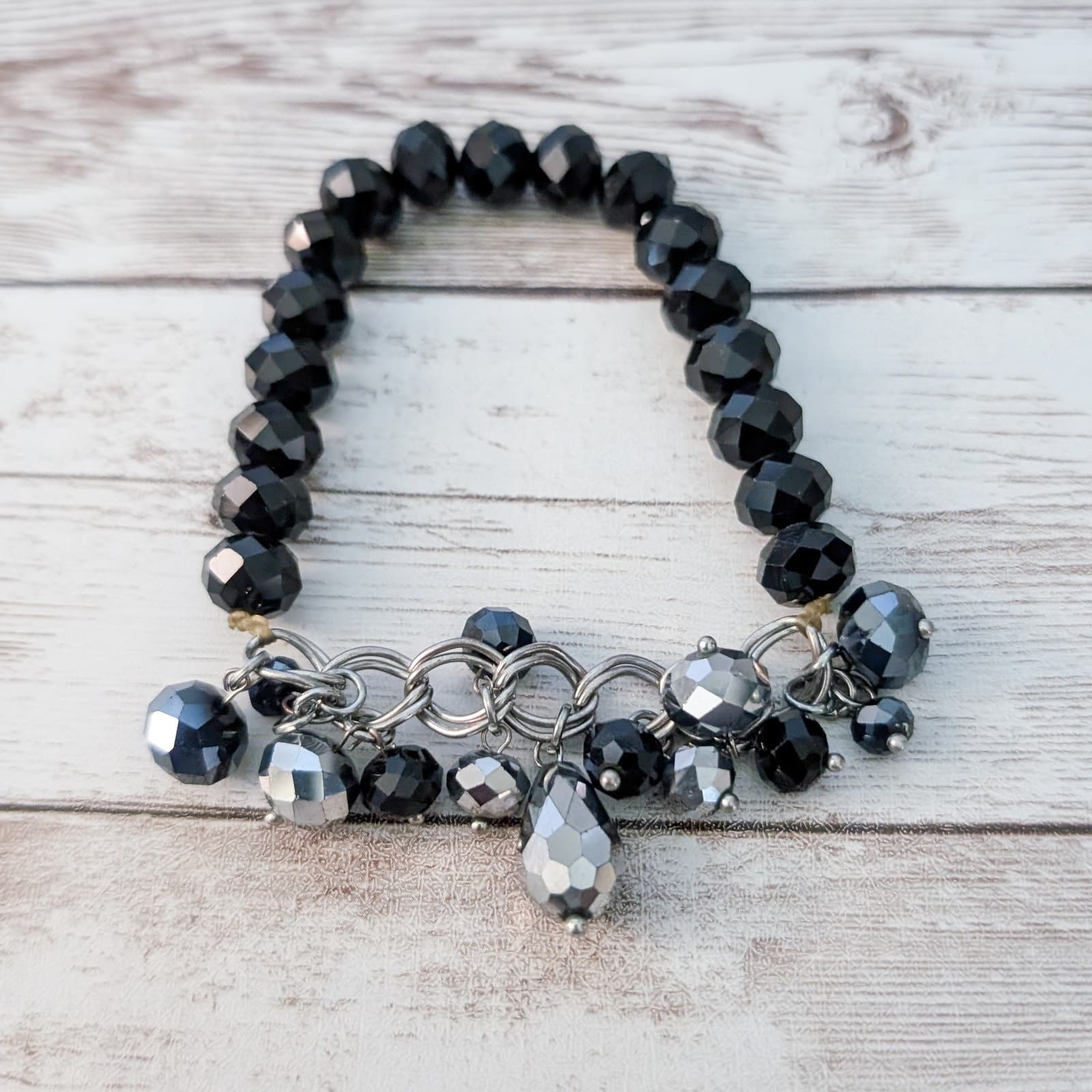Vintage Beaded Bracelet Chunky Statement