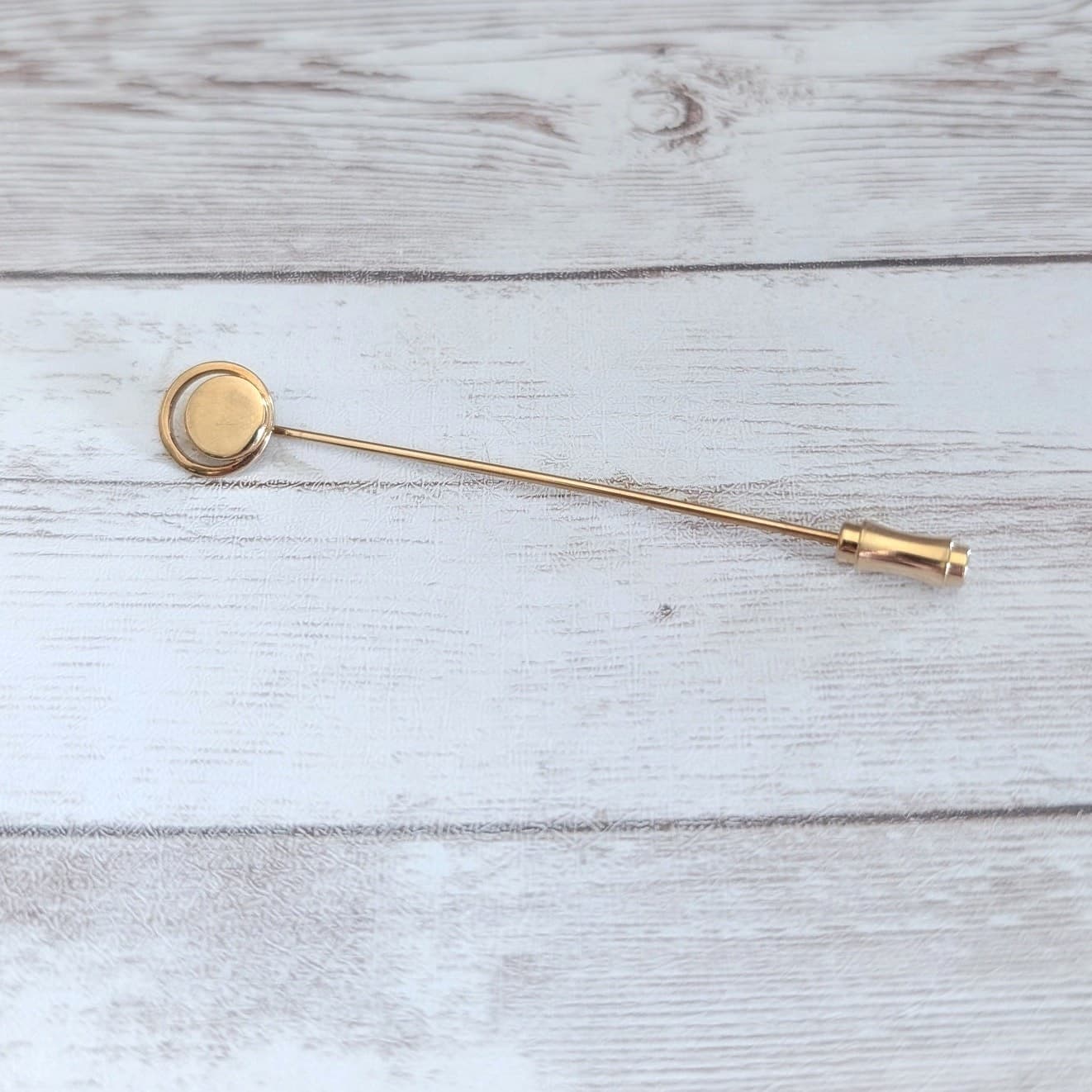 Vintage Golden Eclipse Sarah Coventry Hatpin Stick Pin Lapel Pin Gold Tone
