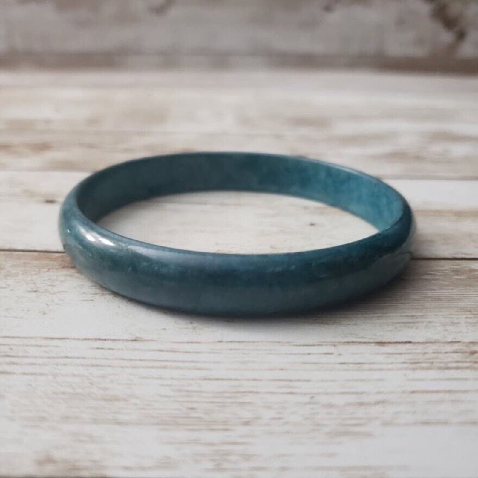 Vintage Bangle / Bracelet Dark Turquoise Tone Bracelet