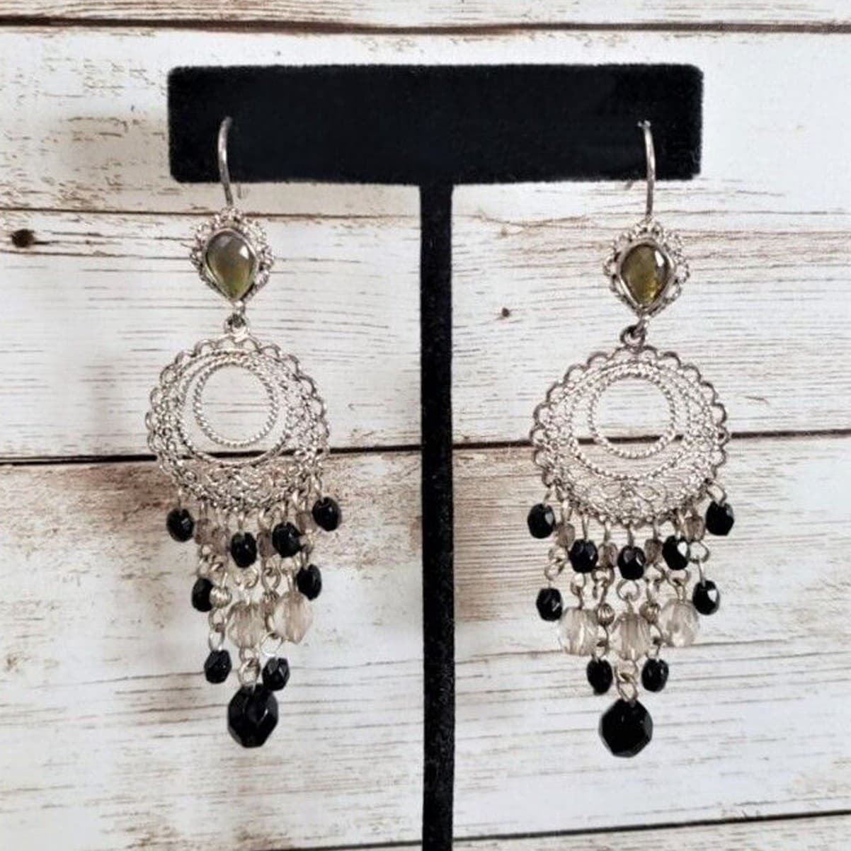 Vintage Earrings Hooks for Pierced Ears - Boho Chandelier Style Dangle