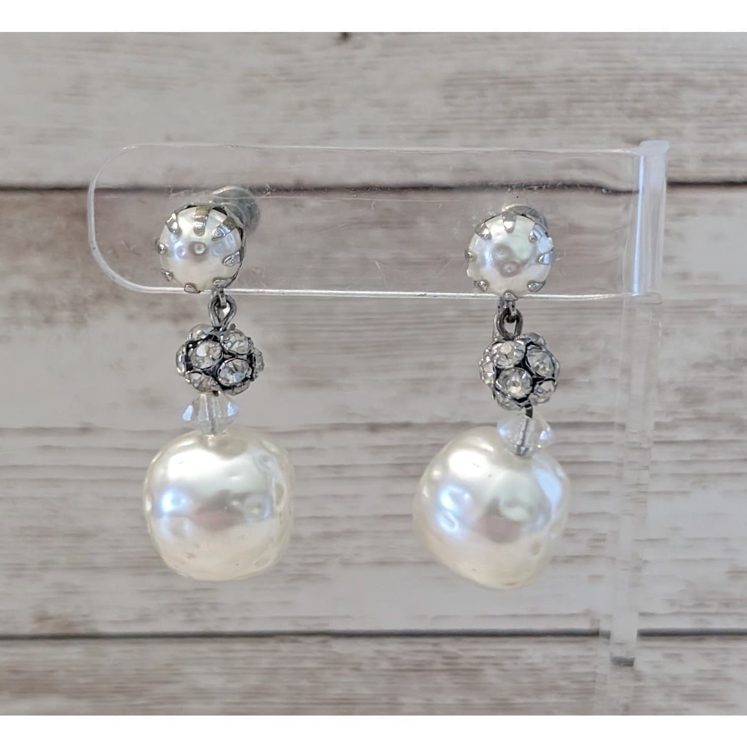 Vintage Screw On Earrings Unusual Dangle