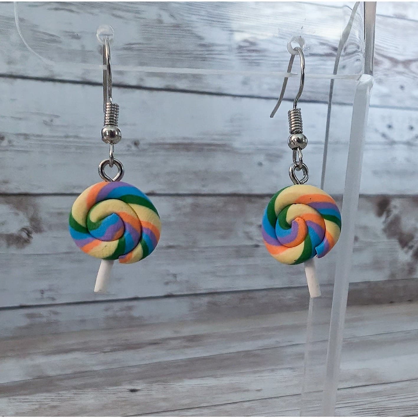 Lollipop Design Dangle Earrings for Pierced Ears