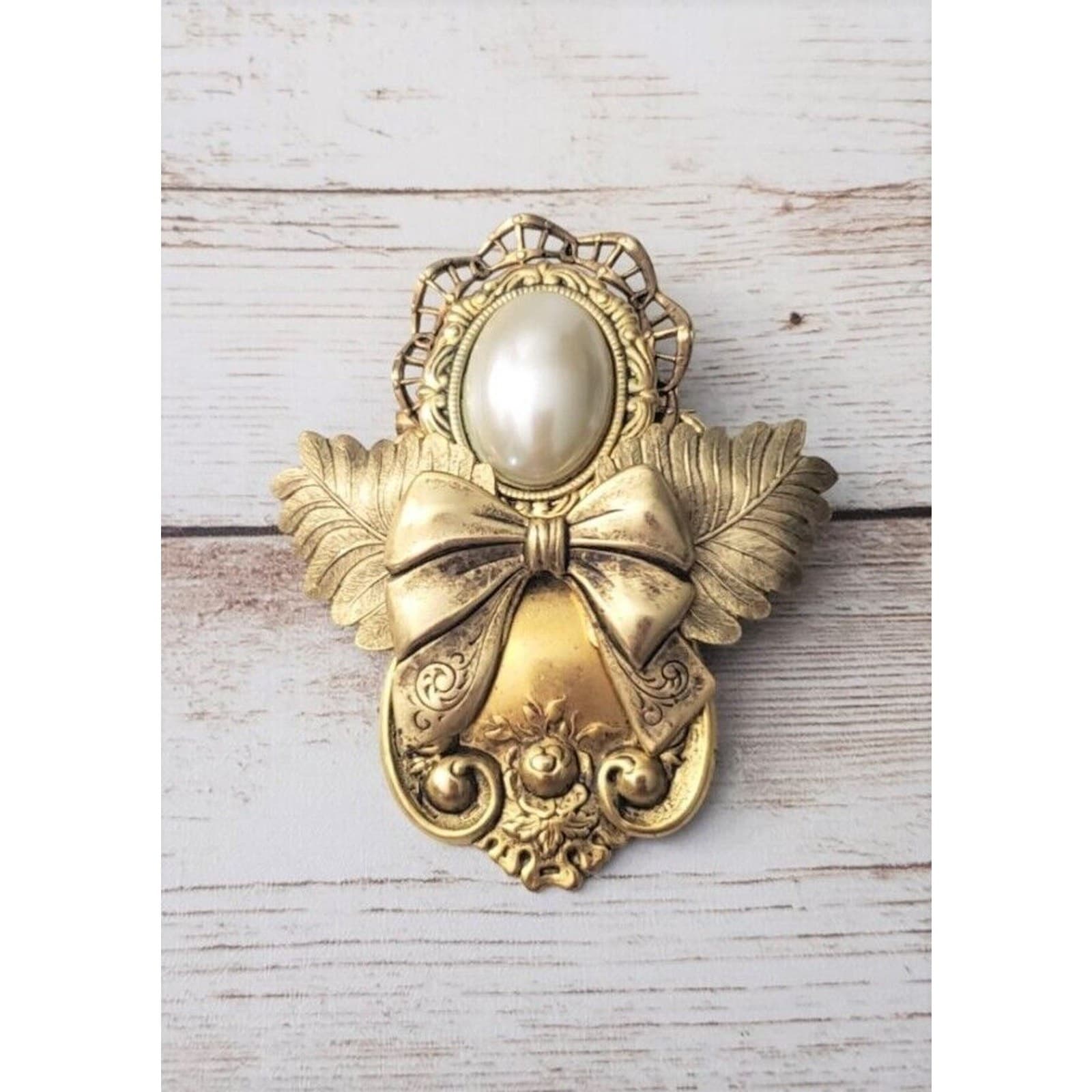 Vintage Ramona Crutcher Pendant Brooch - Angel Design