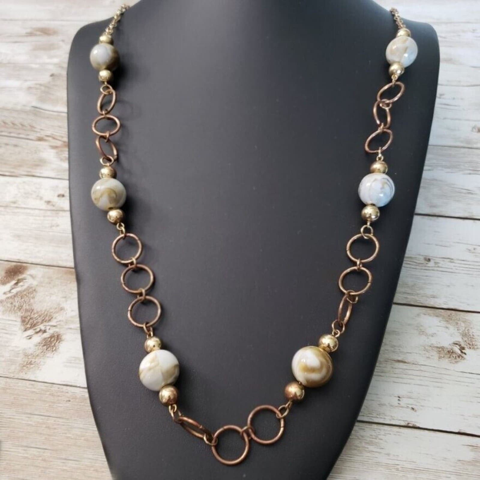 Vintage Necklace - Very Unusual Long Statement Necklace