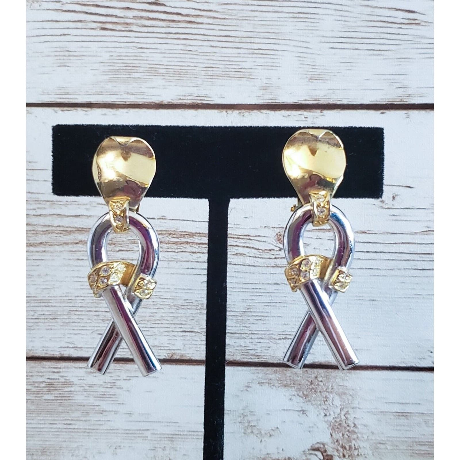 Vintage Sinigaglia Sonia & Co Clip On Earrings Italian Made Stamped 925 1289 VI