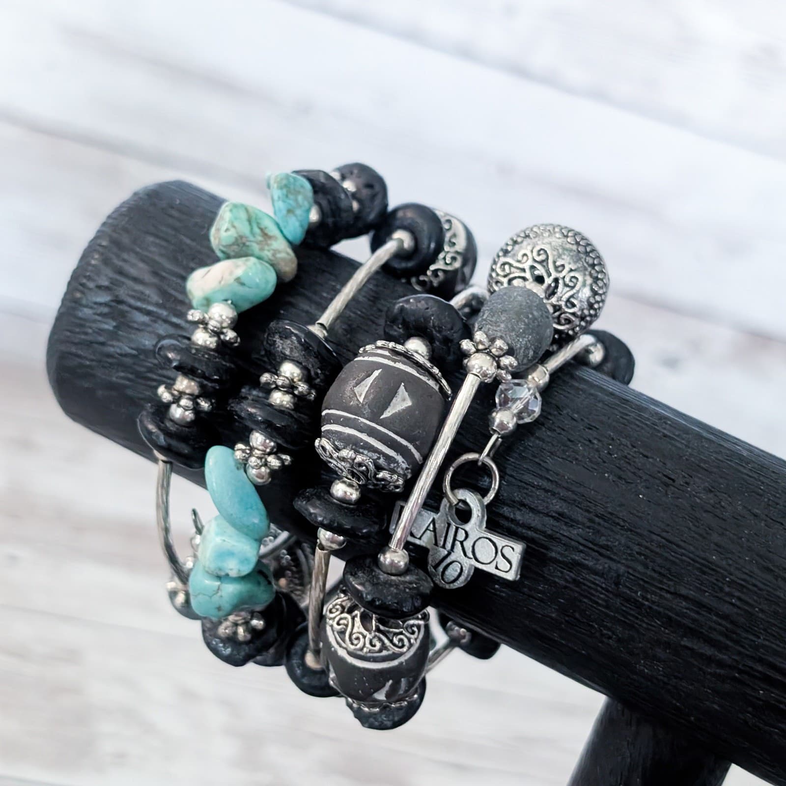 Kairos 10 Wrap Bracelet Mixed Materials