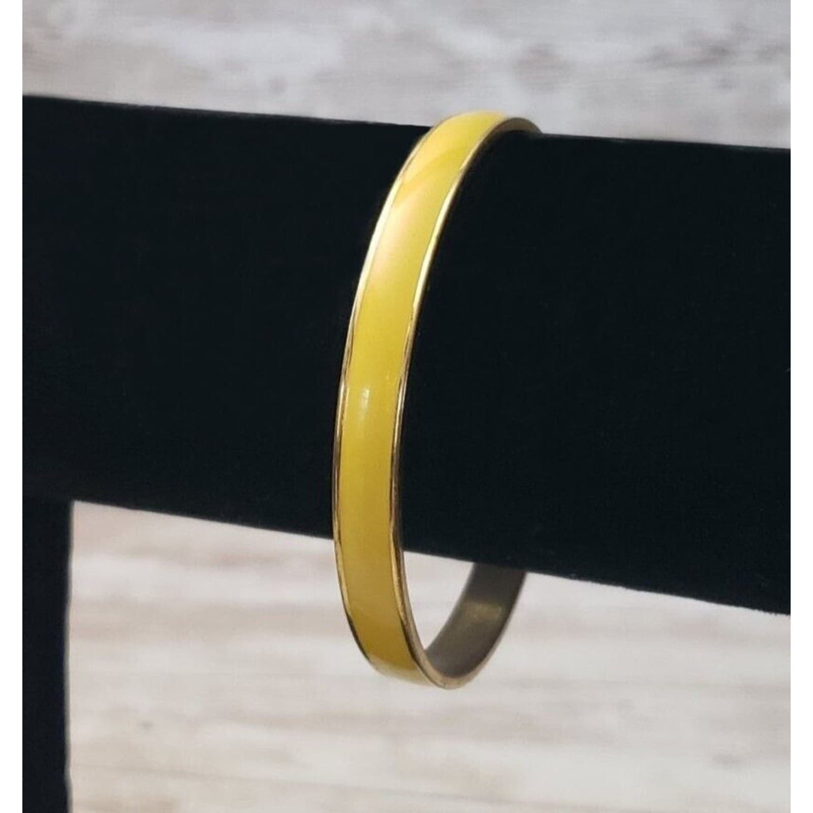 J. Crew Bracelet - Yellow Enamel & Gold Tone Bracelet
