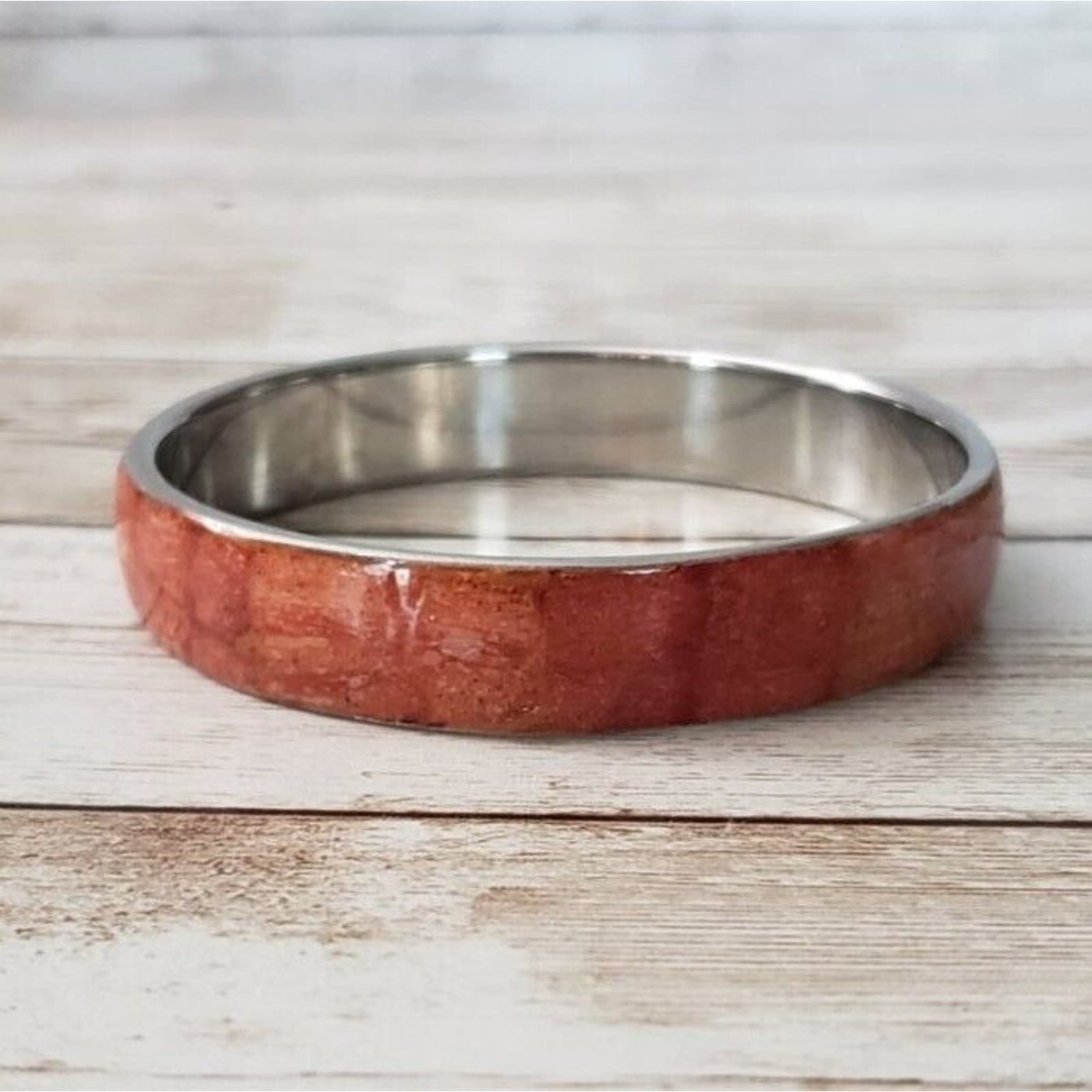 Vintage Bangle / Bracelet - Rust Tone