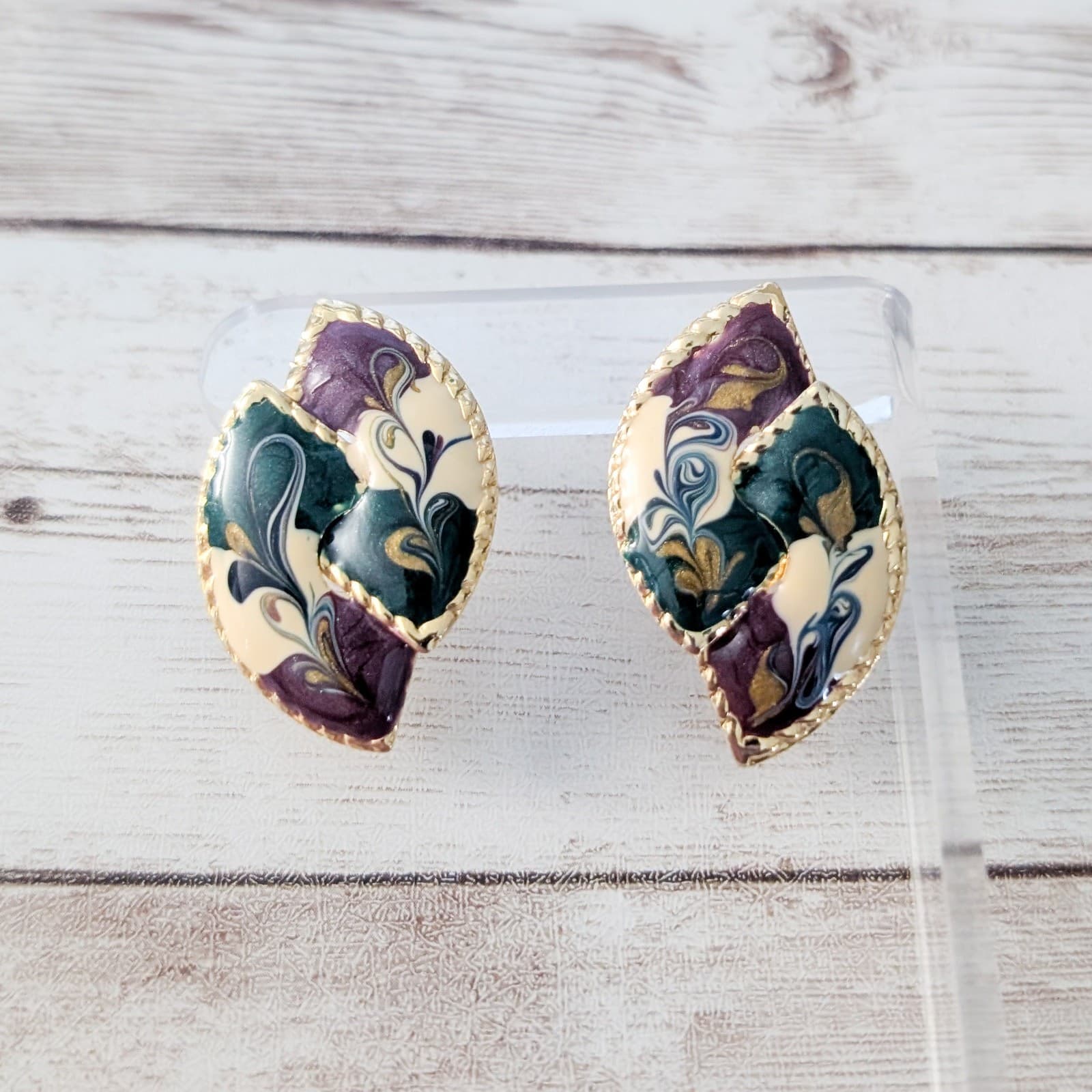 Vintage Stud Earrings Stunning & Unusual Statement Stylish