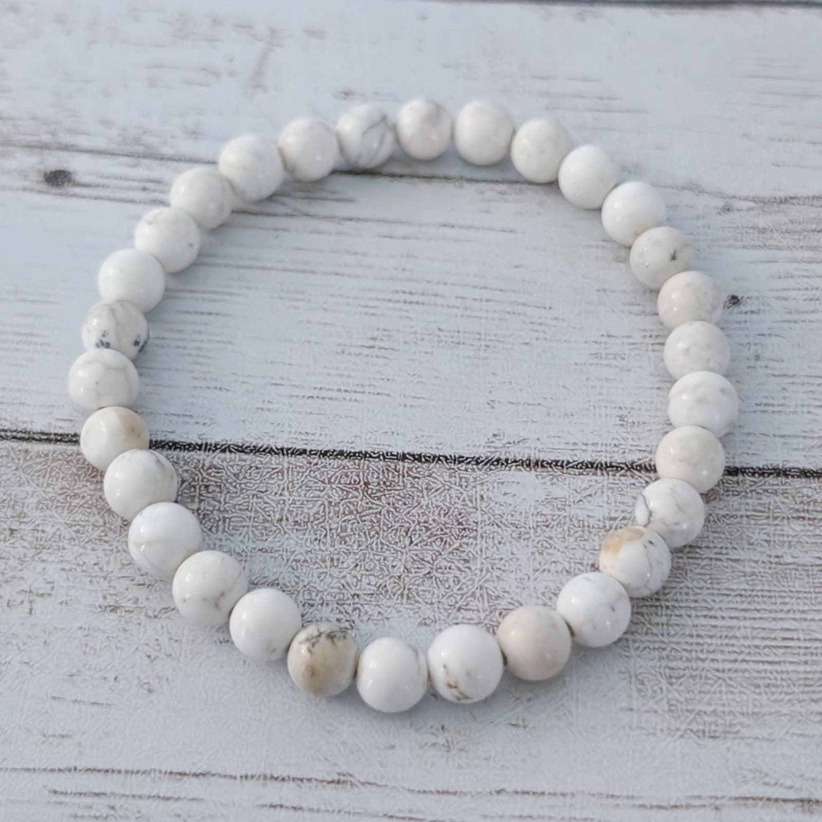 Vintage Stretch Bracelet Cream/Tan/Grey Marbled Tones