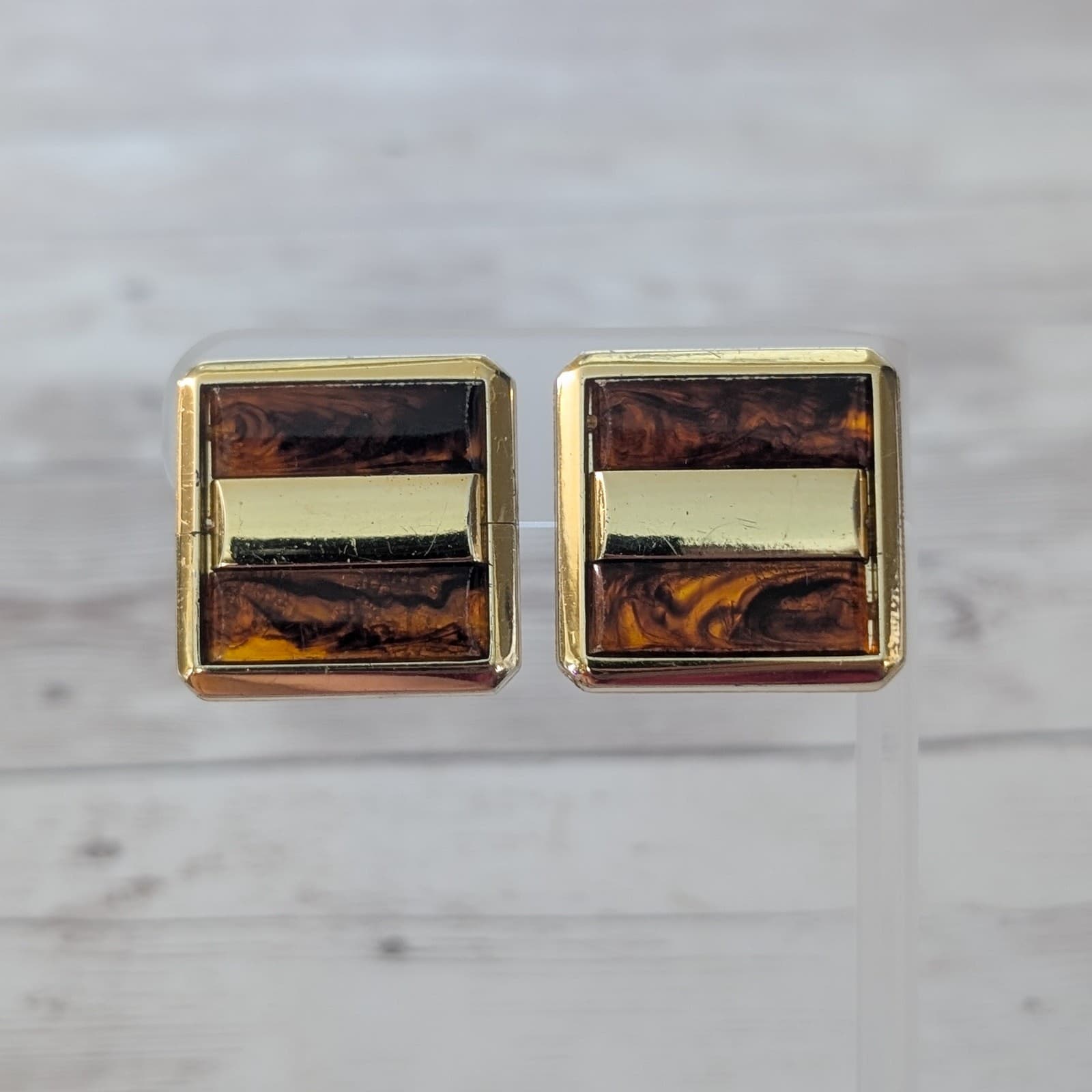 Vintage Clip On Earrings Large Unusual Retro Statement