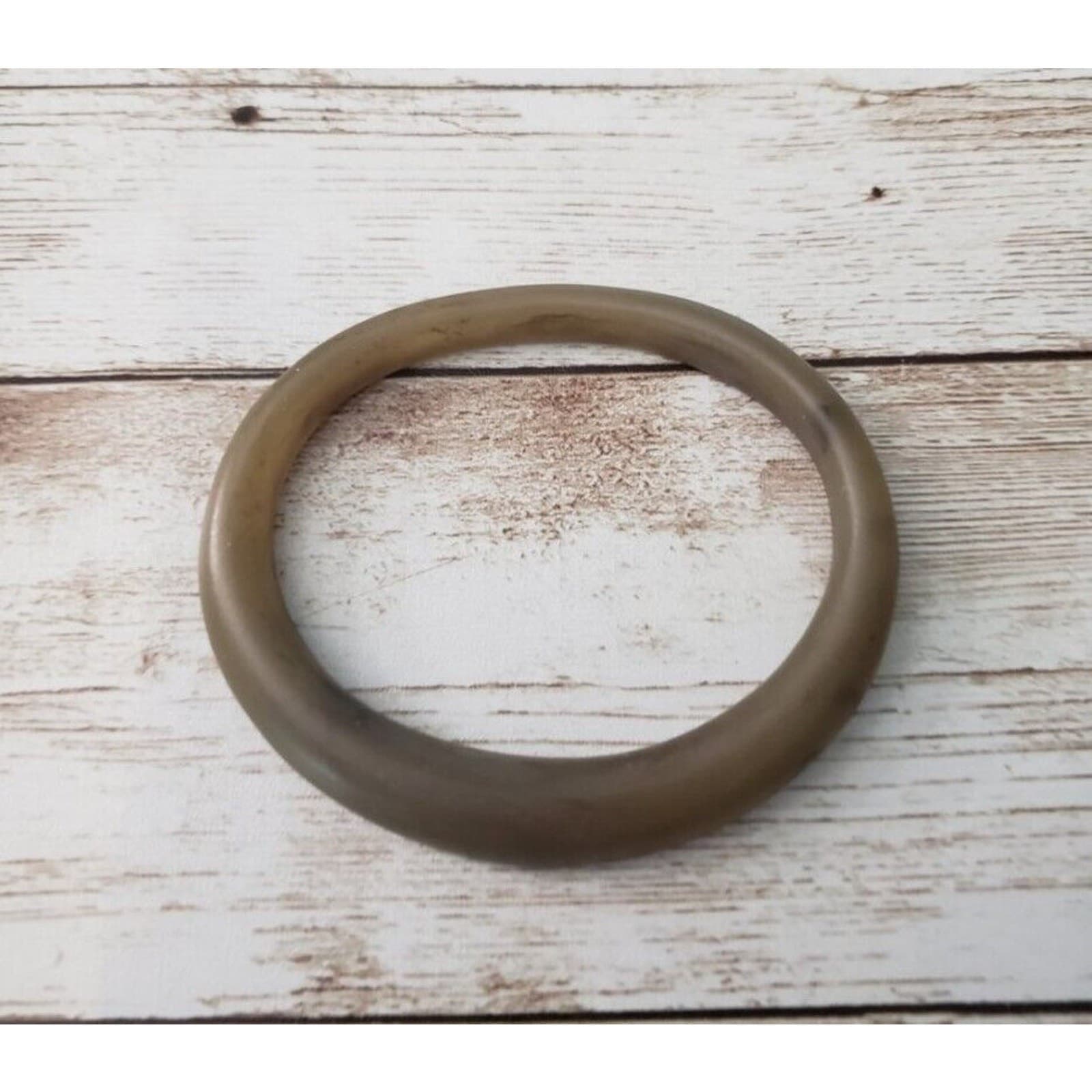 Vintage Pendant - Tan Oval (No Chain Included)