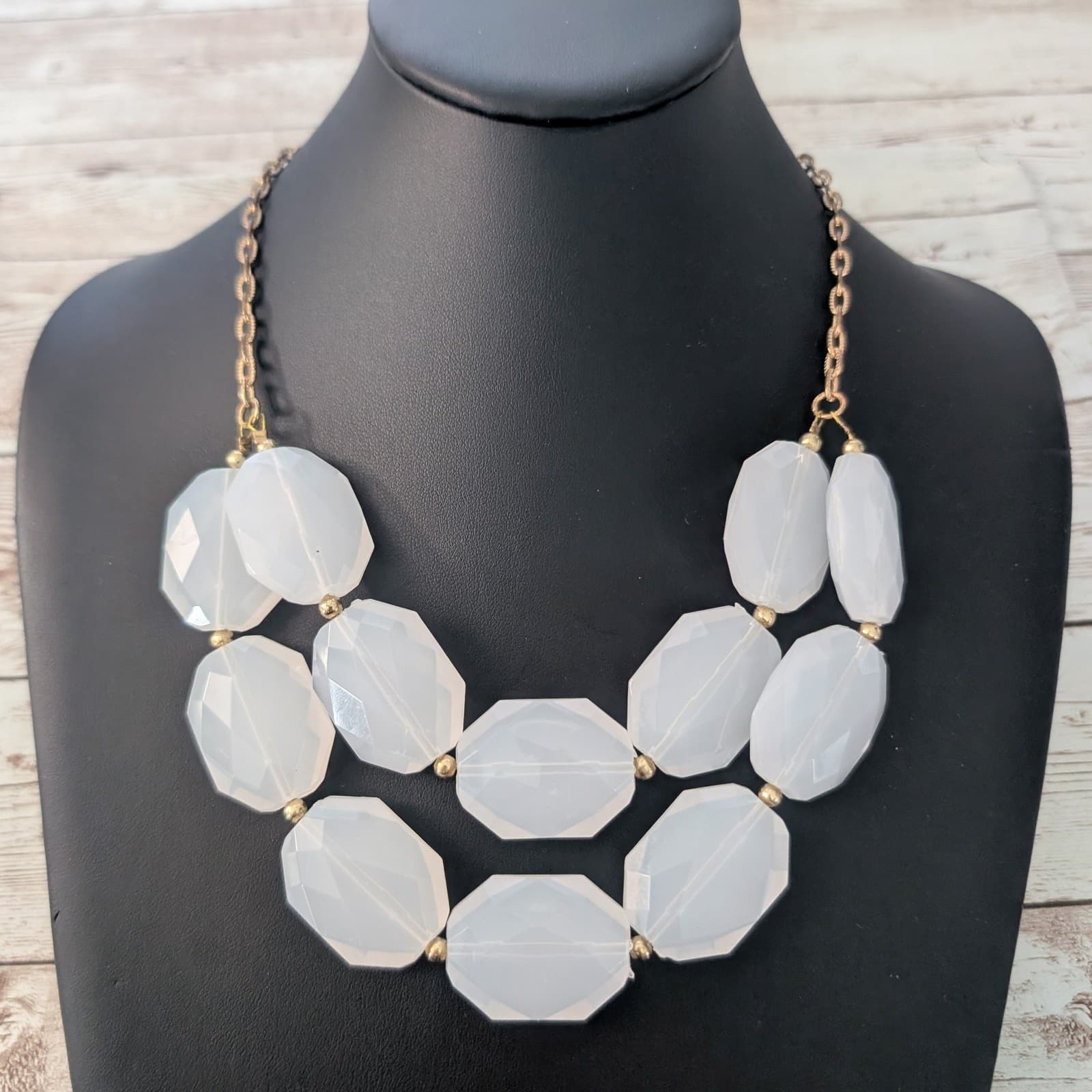 Light Pink Chunky Statement Necklace