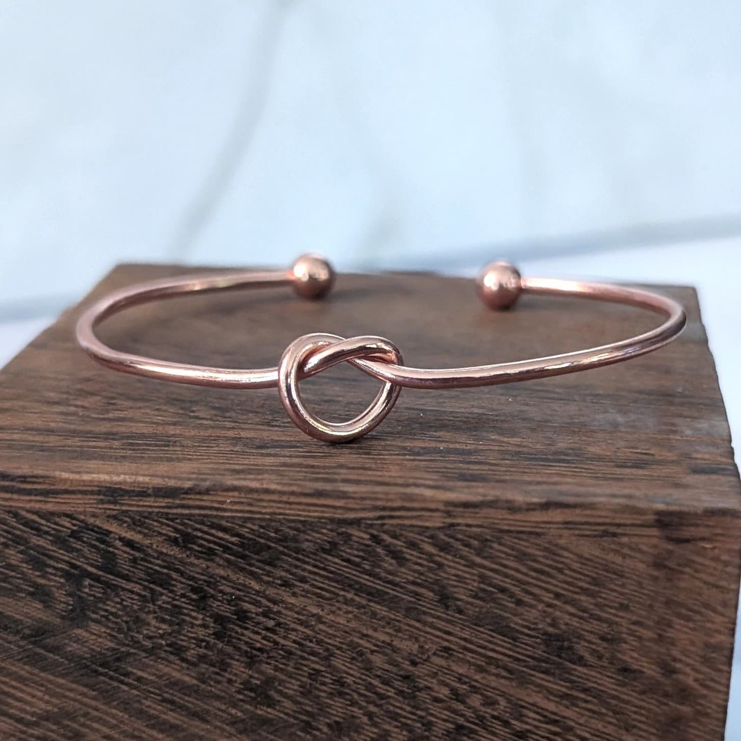 Rose Gold Tone Knot Bracelet